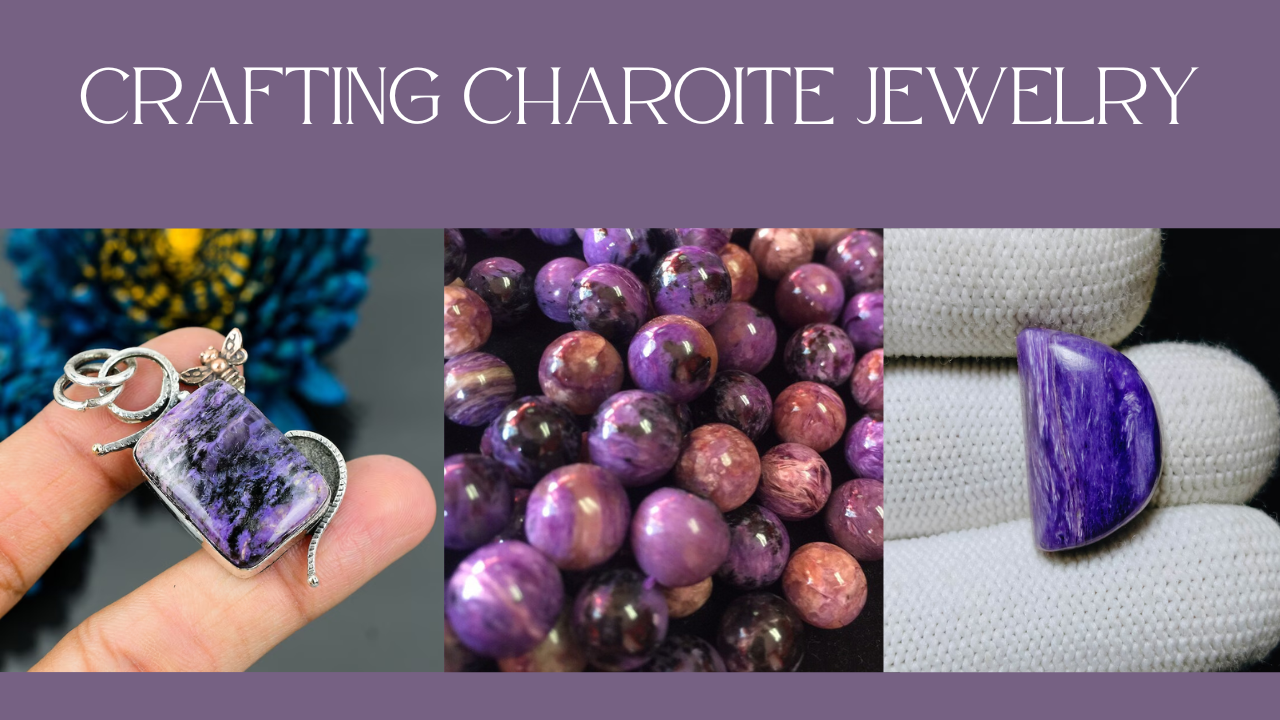 Charoite stone jewelry