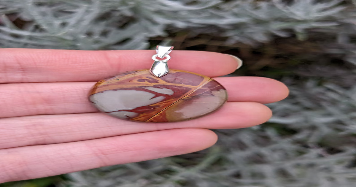 polychrome jasper pendant